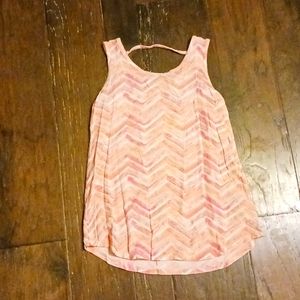 Justice pattern tank top size 10